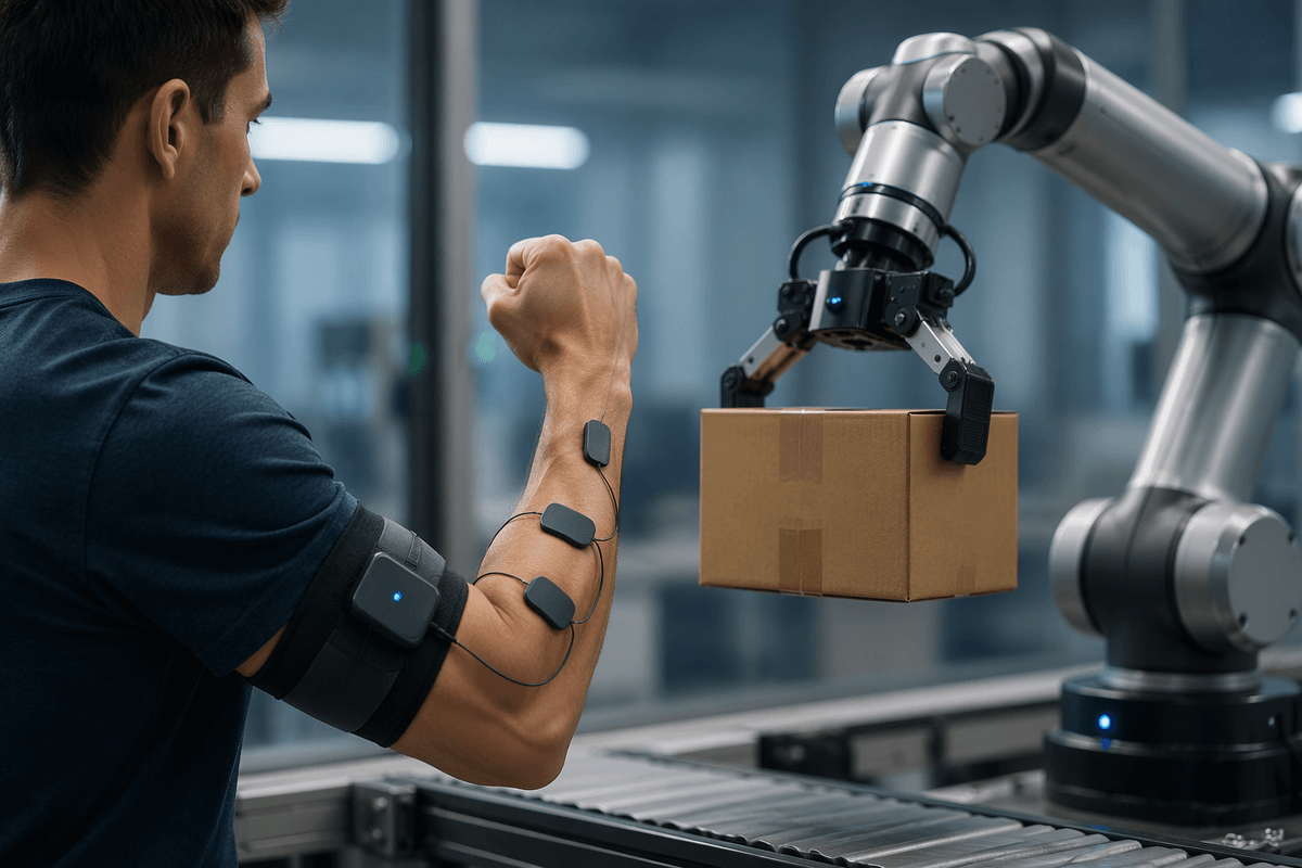 Robot Uses Muscle Signals to Lift Objects